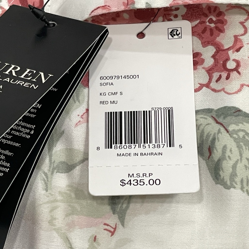 Lauren Ralph Lauren Sofia Floral Comforter King 108x96 Reversible - Picture 10 of 11